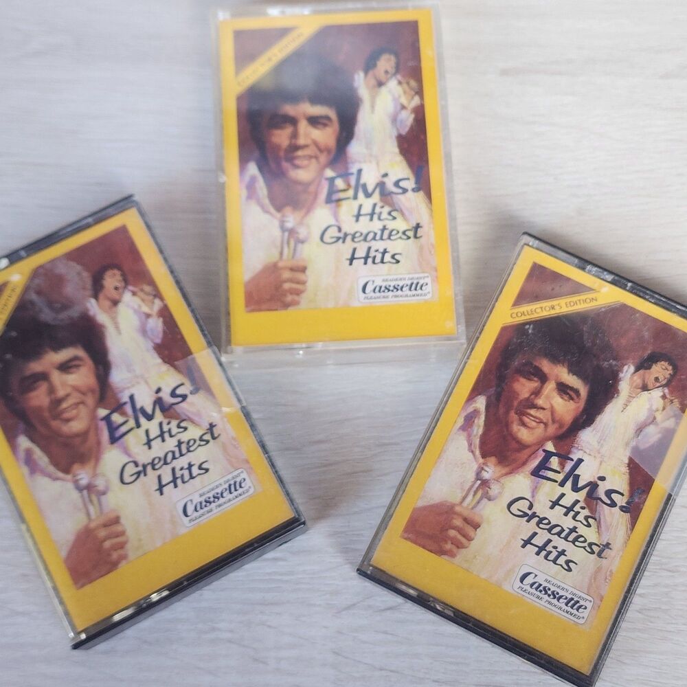 Elvis Presley His Greatest Hits Cassette Tapes Readers Digest 1983 3 Tape Lot